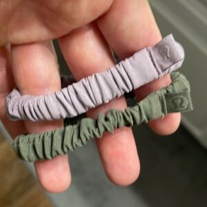 Two Lululemon hair ties.